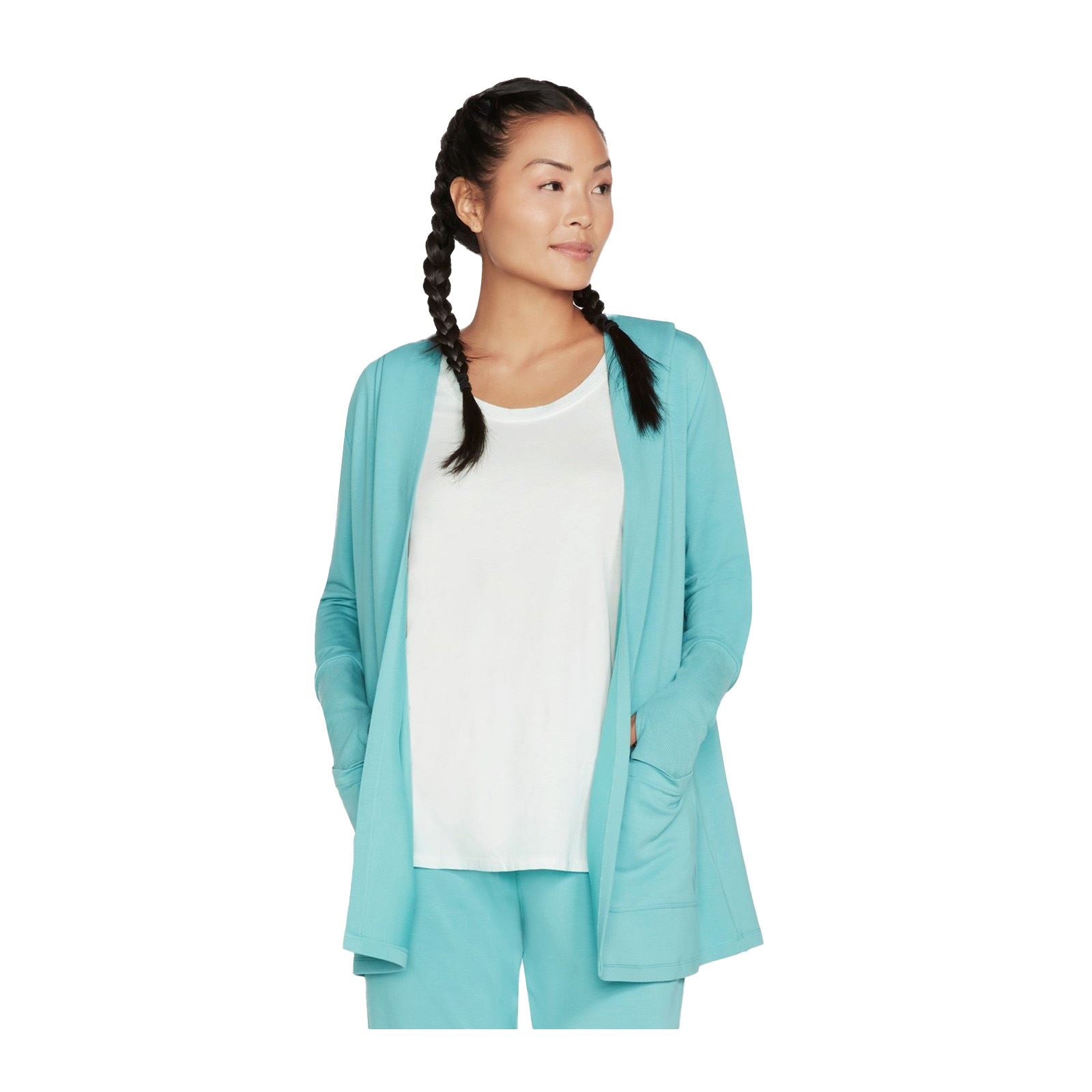 Skechers Performance Everyday Belted Gilets Turquoise Clair Pour Femmes