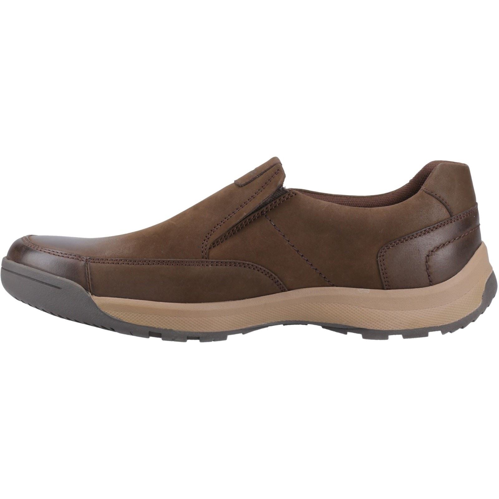 Hush Puppies Vaun Mocassins Pour Hommes En Cuir Marron