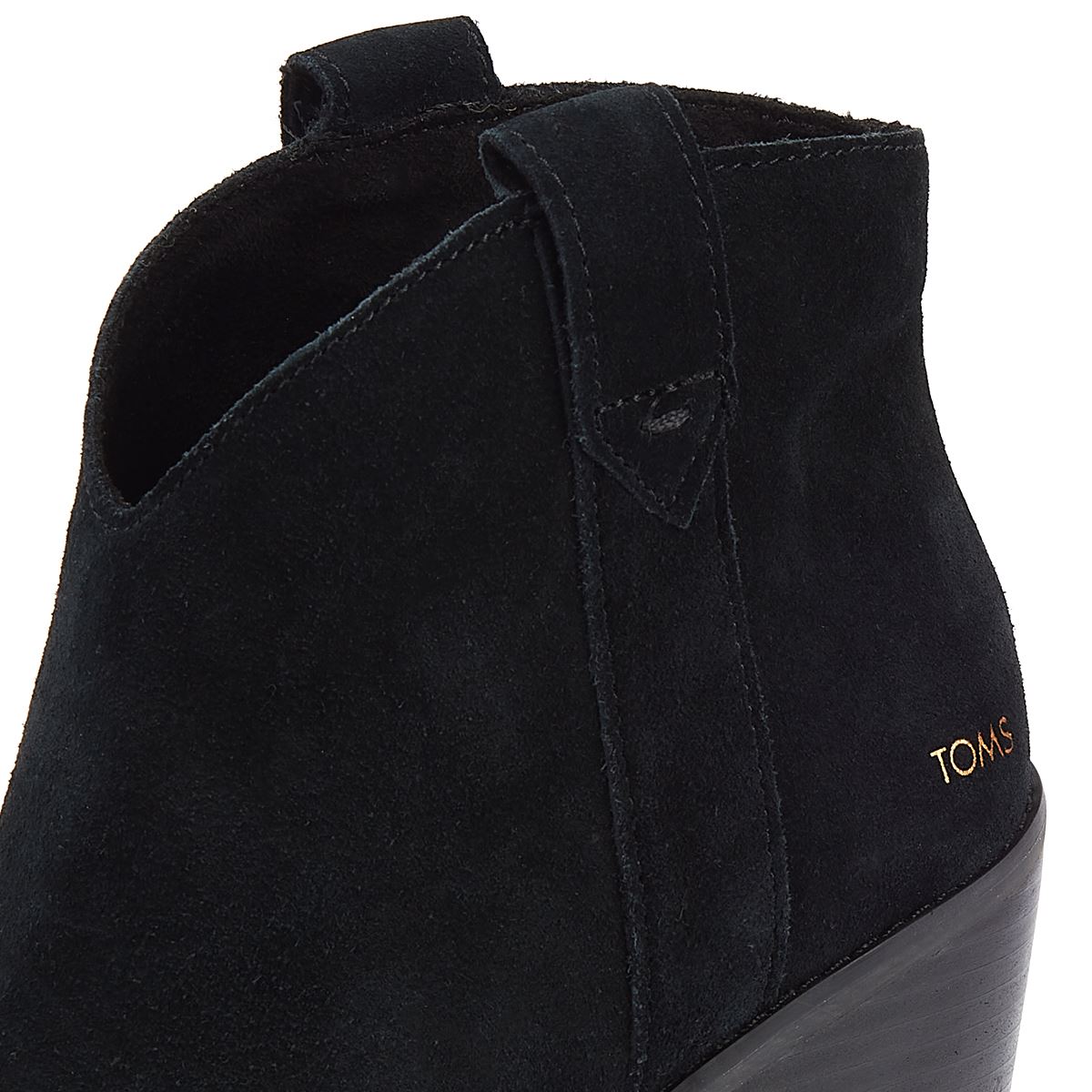 TOMS Bottes Noires En Daim Constance Pour Femme