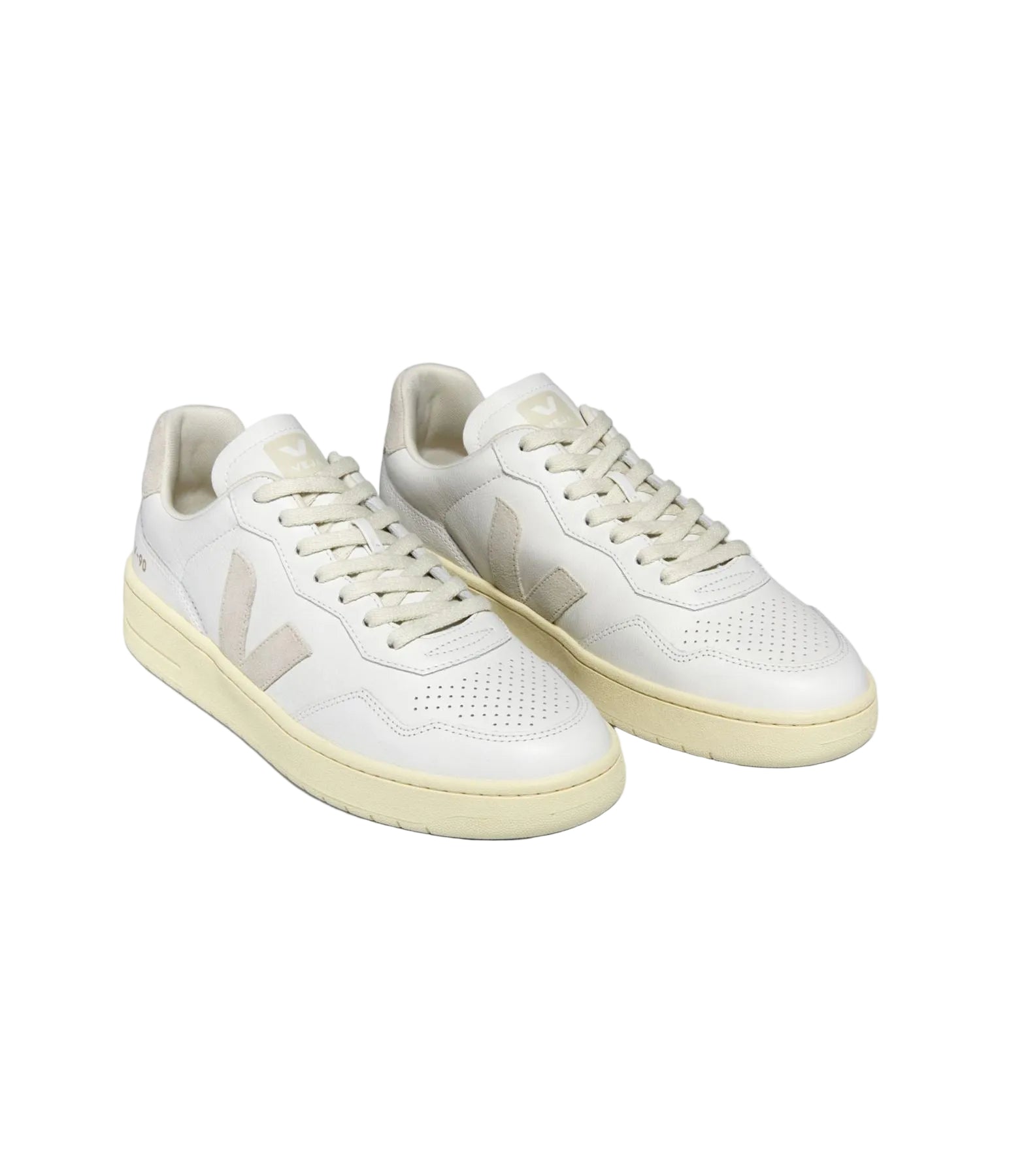 Veja V-90 Baskets blanches en cuir pour femmes