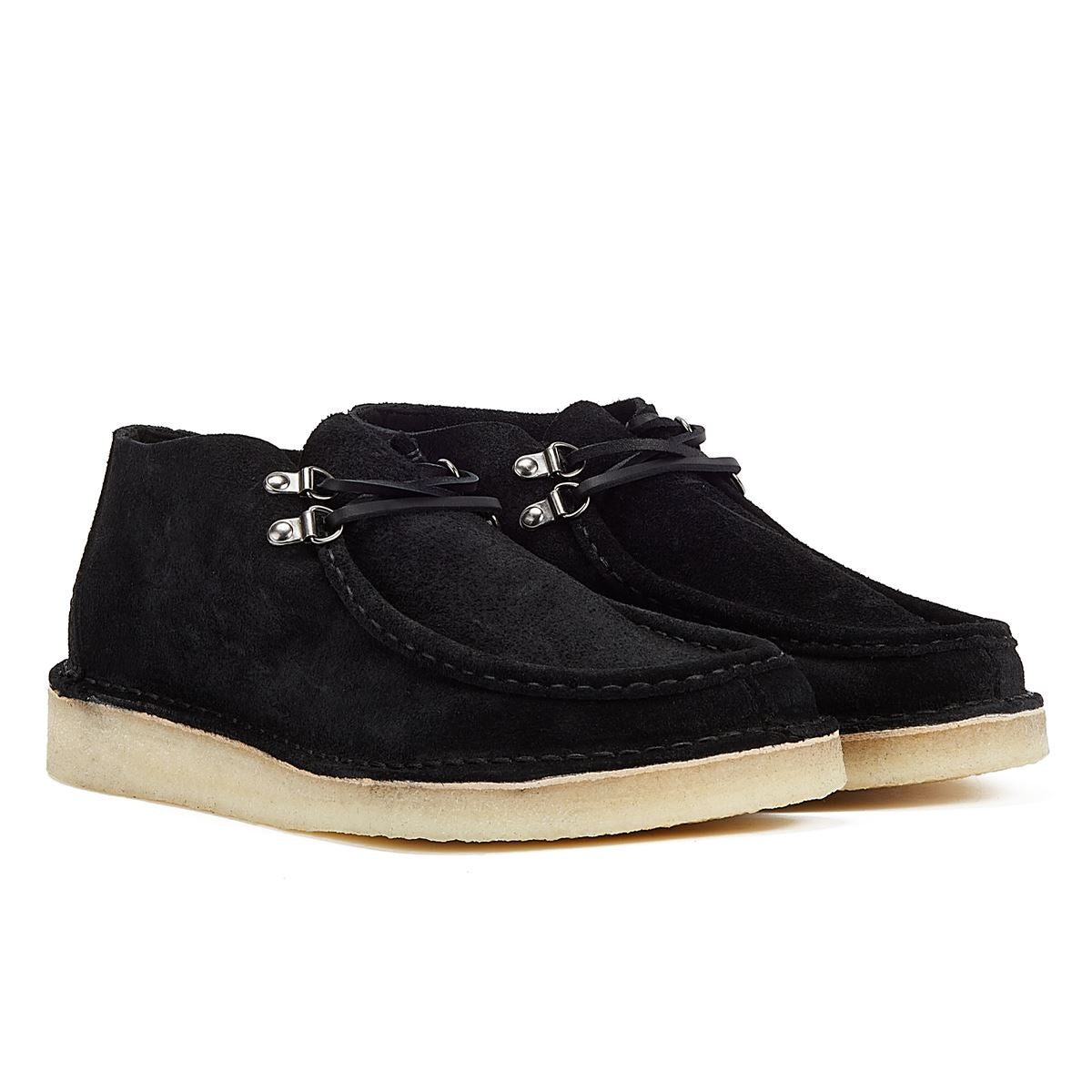 Clarks Originals Bottes Noires Pour Homme En Daim Nomade Du Désert