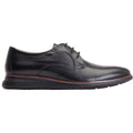 Base London Wing Chaussures Oxford Noires En Cuir Pour Hommes