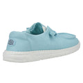 HEYDUDE Wendy Canvas Mocassins Turquoise Pour Femmes En Coton 100%