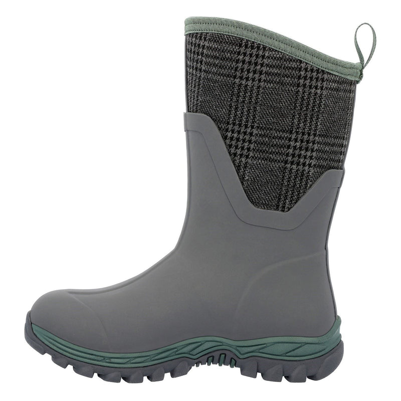 Muck Boots Arctic Sport II Bottes En Caoutchouc Grises À Carreaux