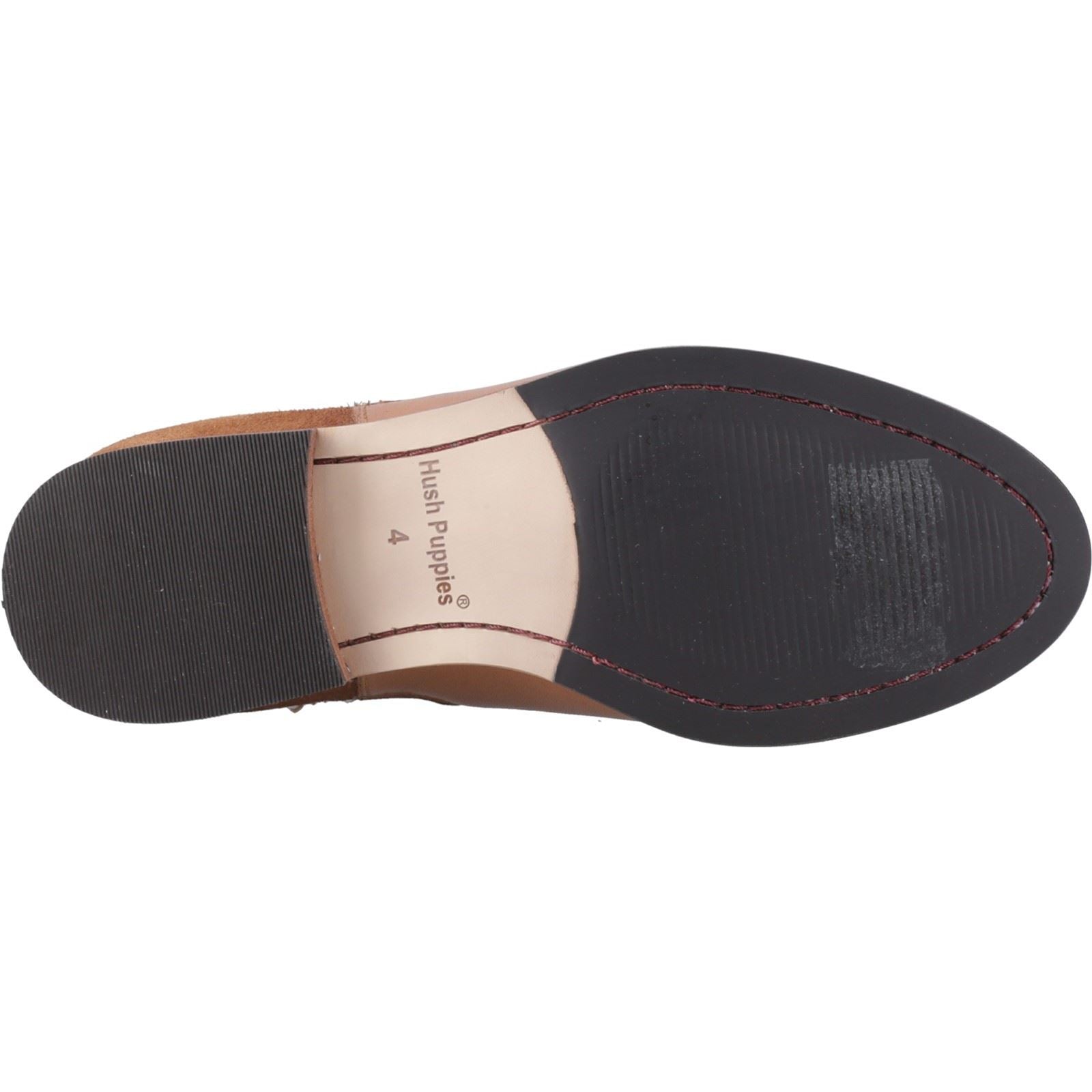 Hush Puppies Colette Bottes Plates Chelsea Pour Femmes En Cuir Couleur Tan