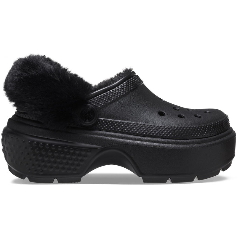 Crocs Stomp Lined Les sabots noirs pour femmes Eva.