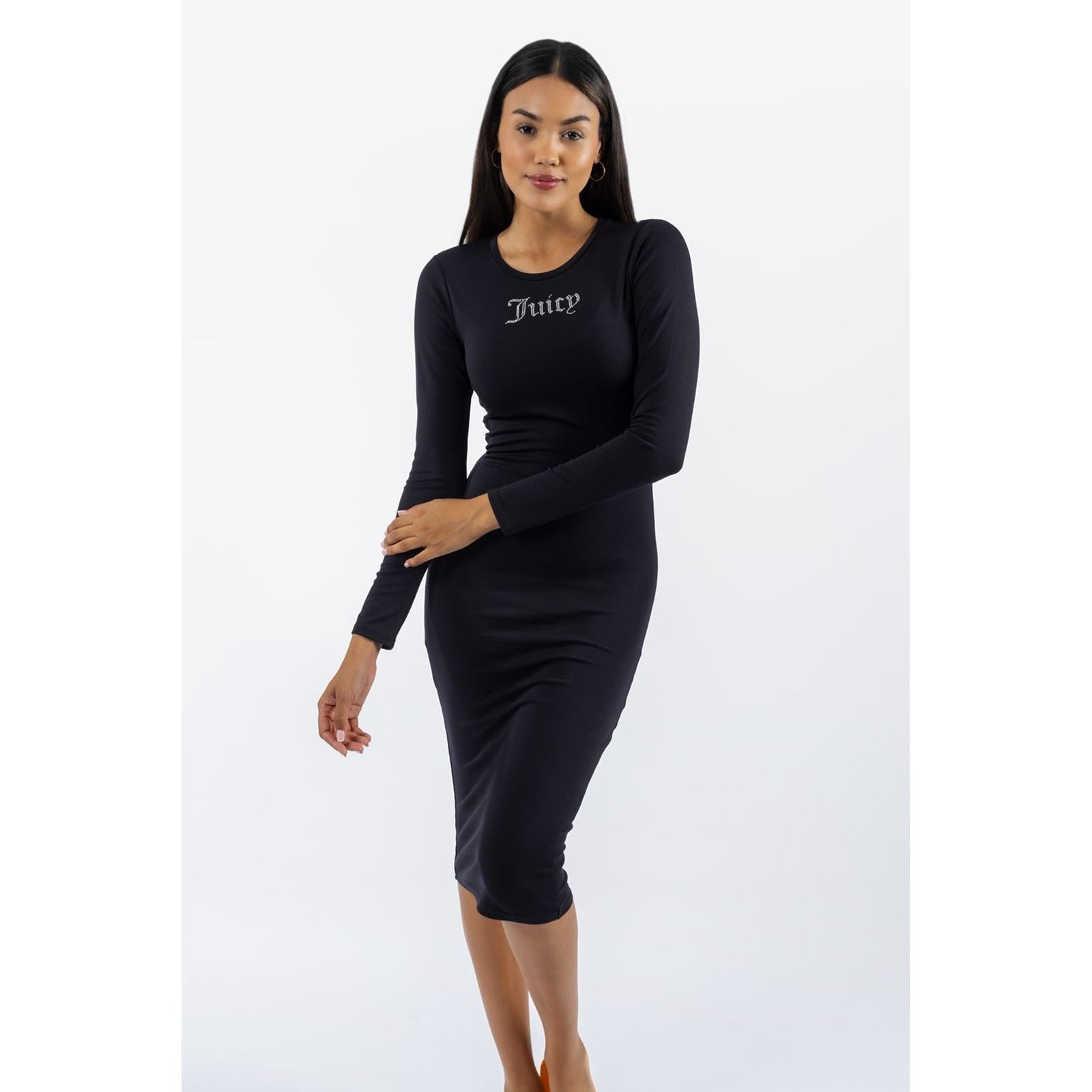 Juicy Couture Dizzie Robe Décontractée Noire Pour Femmes Modal