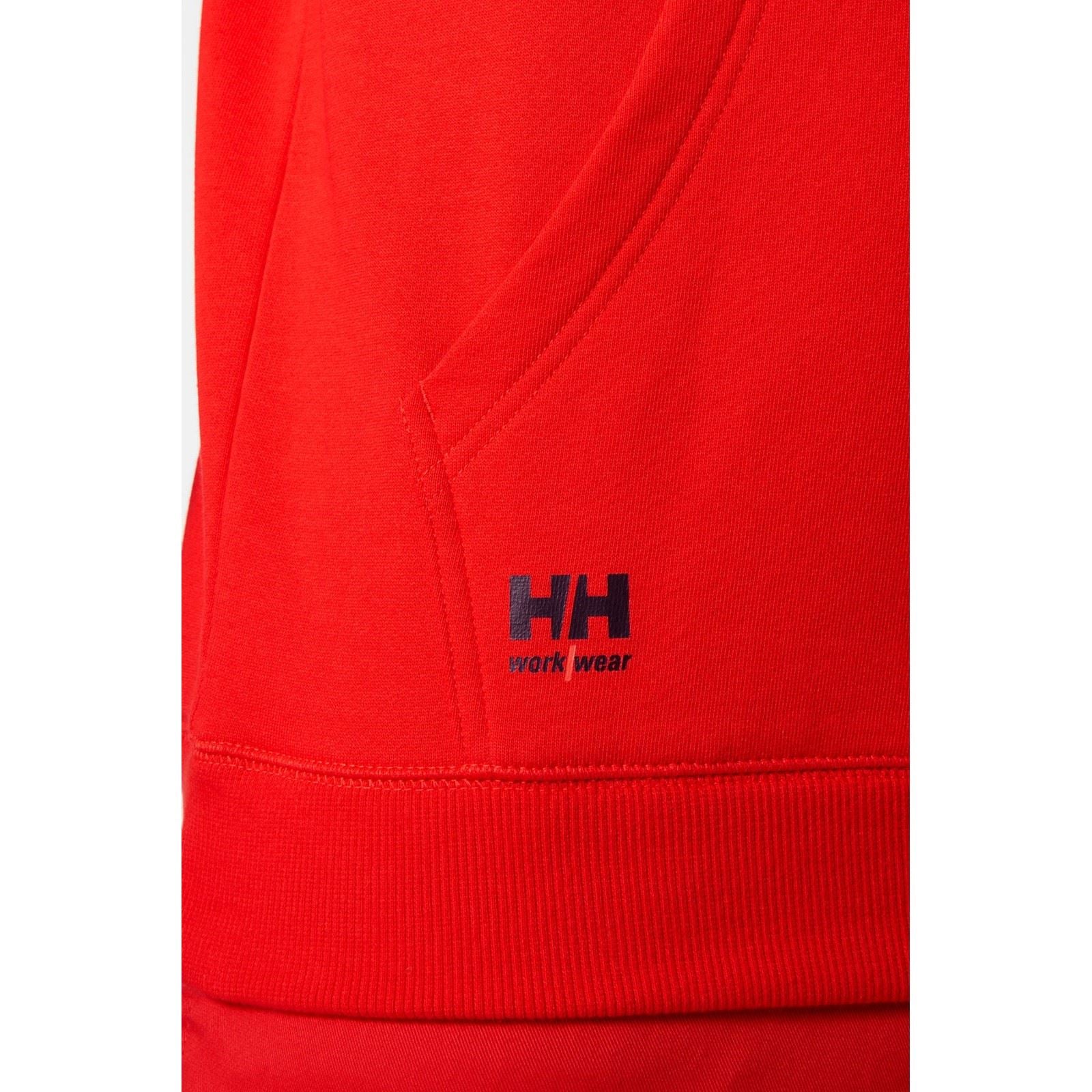 Helly Hansen Workwear Manchester Sweat À Capuche Rouge En Coton Pour Homme