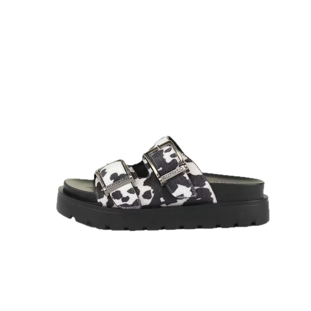 Buffalo Raya Ari Sandales Noires Pour Femmes