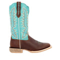 Durango Lady Rebel Pro Bottes En Cuir Pour Femmes Bay Marron/bleu Arctique