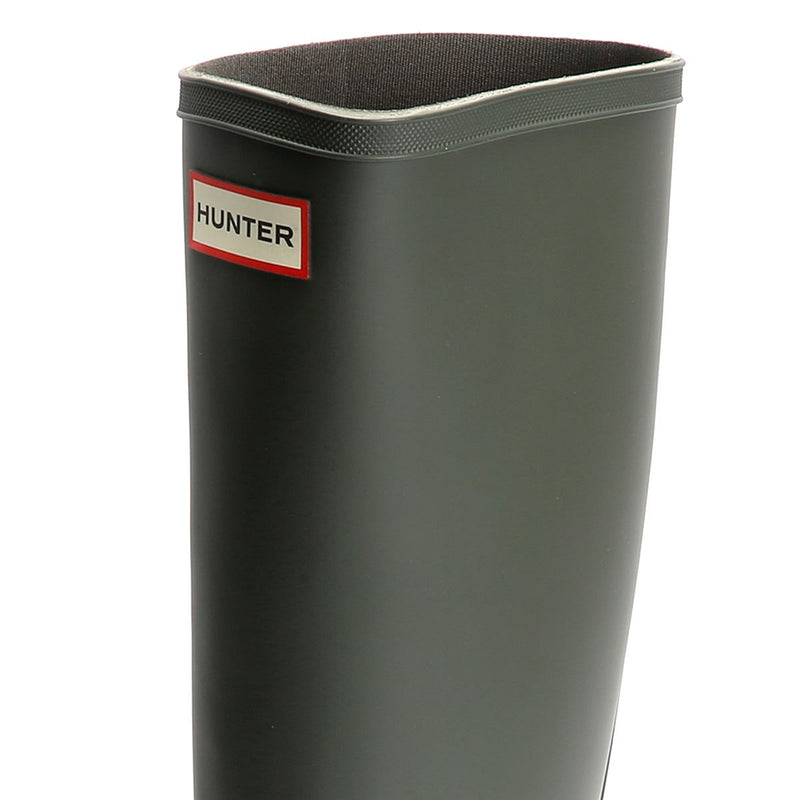 Hunter Downpour Tall Bottes En Caoutchouc Vertes Pour Femmes