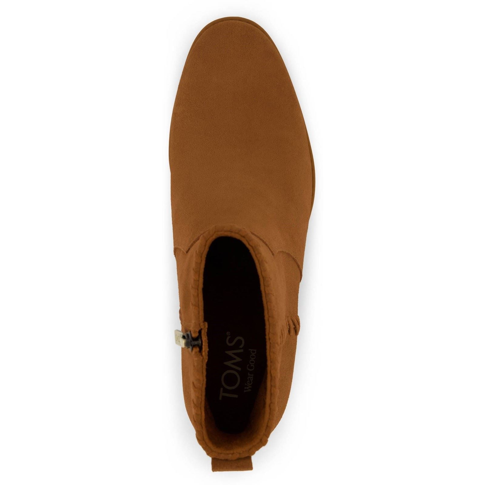 TOMS Delilah Heeled Bottines À Talons Tan Pour Femmes Suède