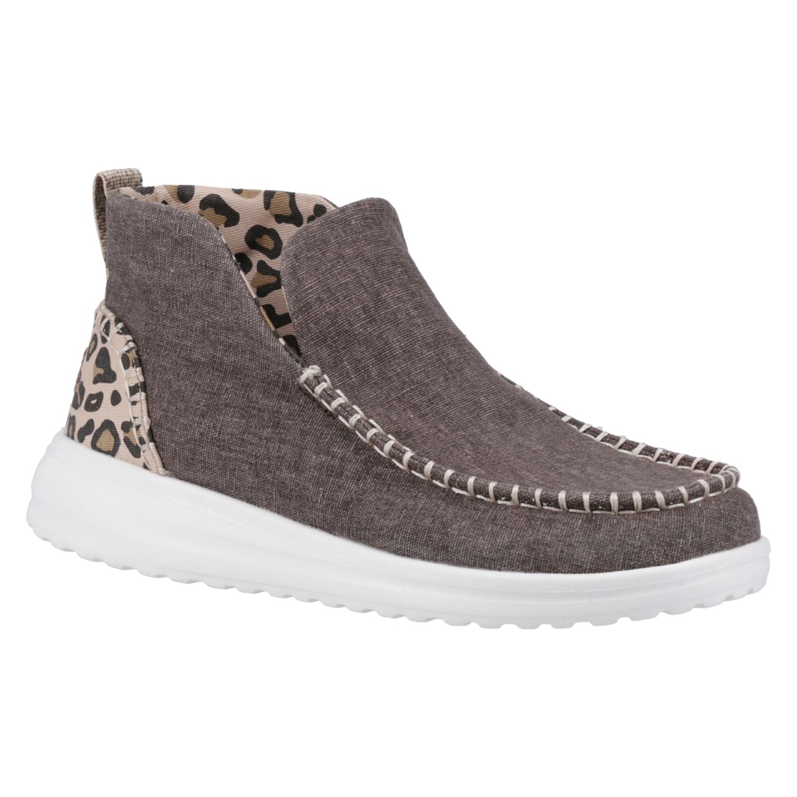 HEYDUDE Denny Bottes Léopard Pour Femmes En Coton