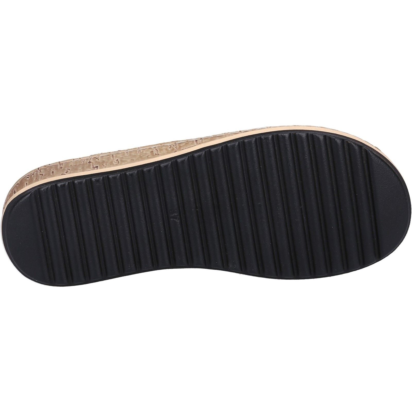 Hush Puppies Elissa Toepost Sandales Bleu Marine Pour Femmes En Suède