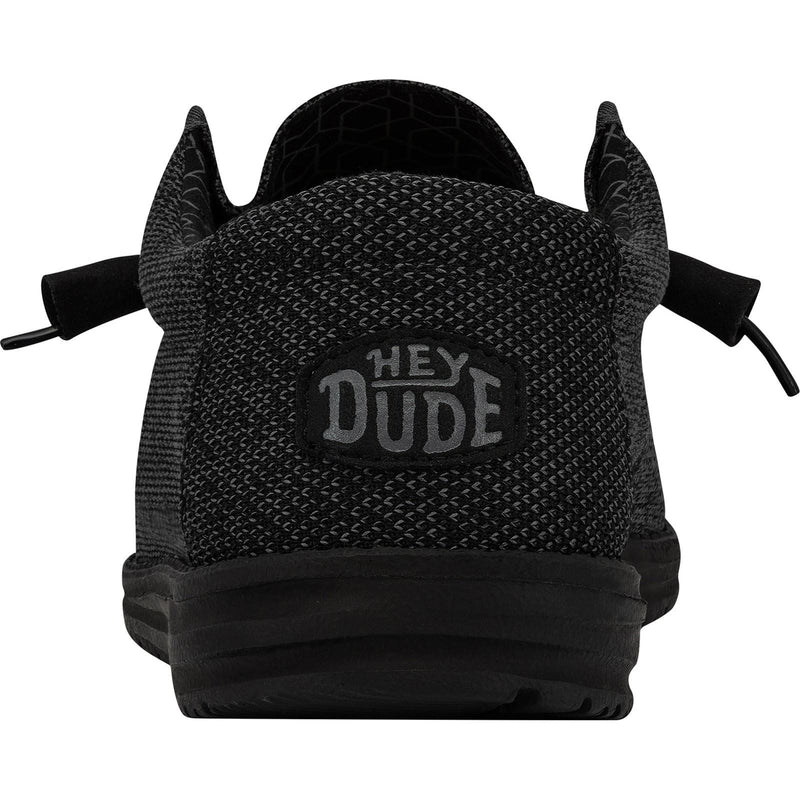 HEYDUDE Wally Sox Chaussures Bateau Noires En Micro-Suède Pour Homme.