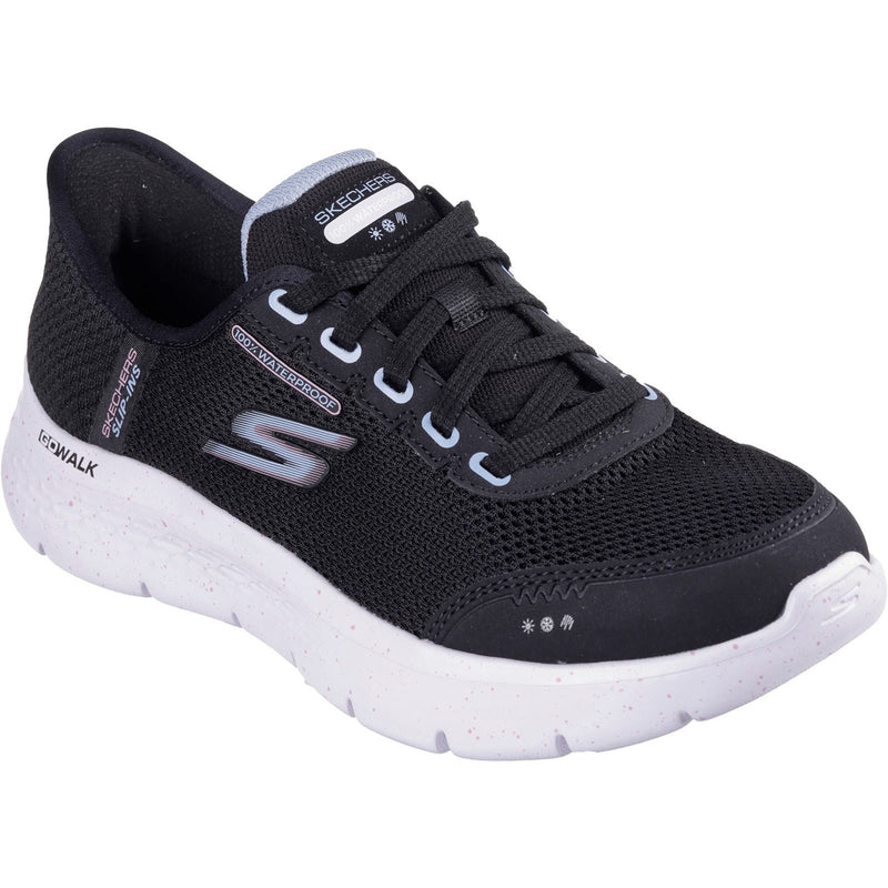 Skechers Go Walk Flex Clear Creek Baskets Pour Femmes En Textile Noir/Mauve