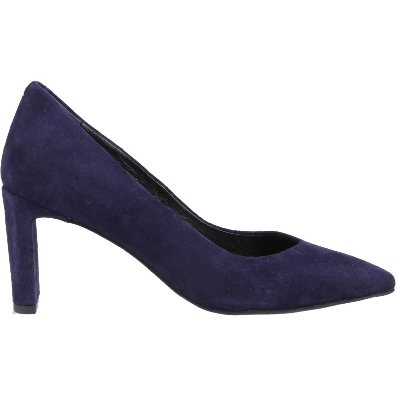 Hush Puppies Olivia Chaussures Bleu Marine Pour Femmes En Suède