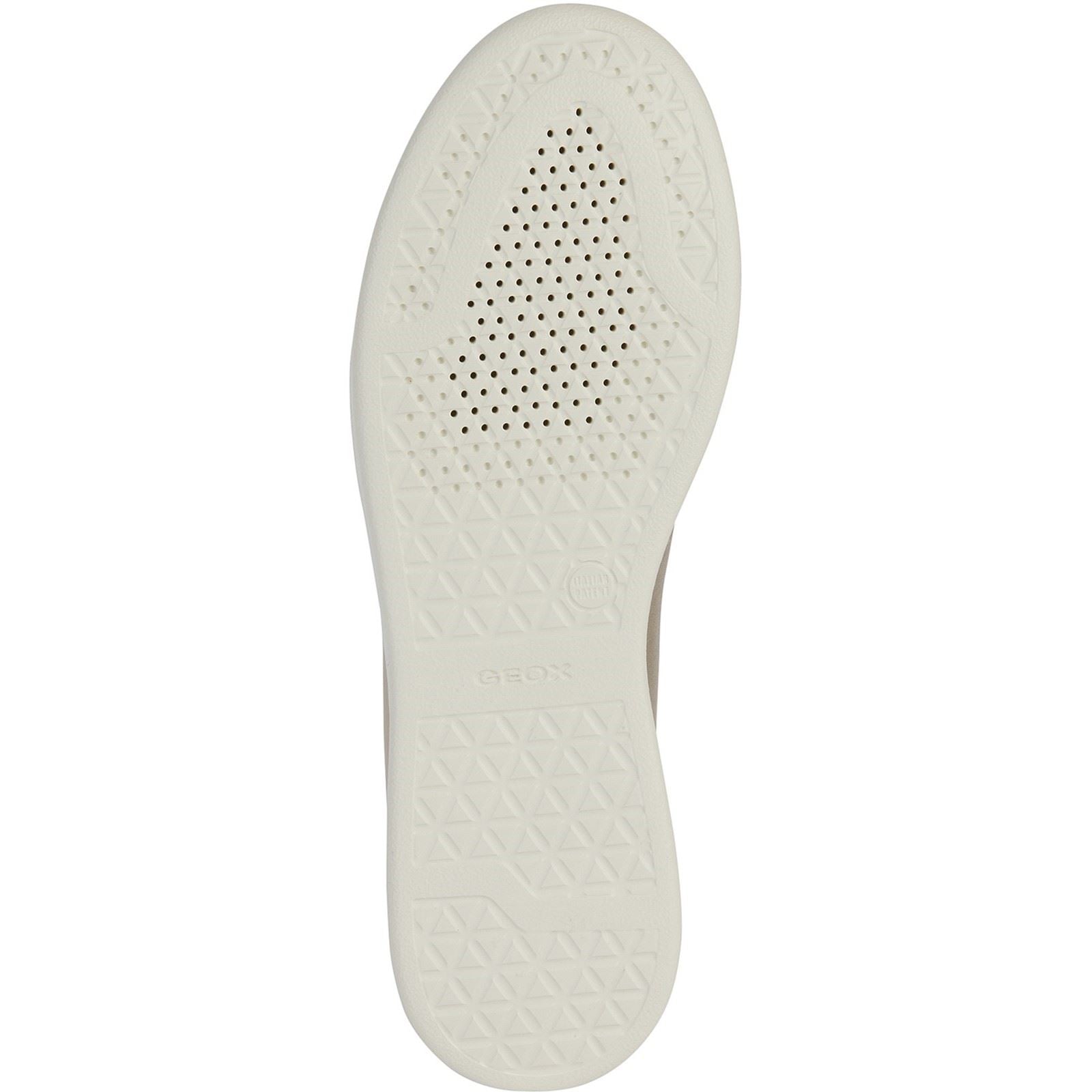 Geox D Jaysen B Baskets En Similicuir Pour Femmes Doré Clair/Blanc Optique