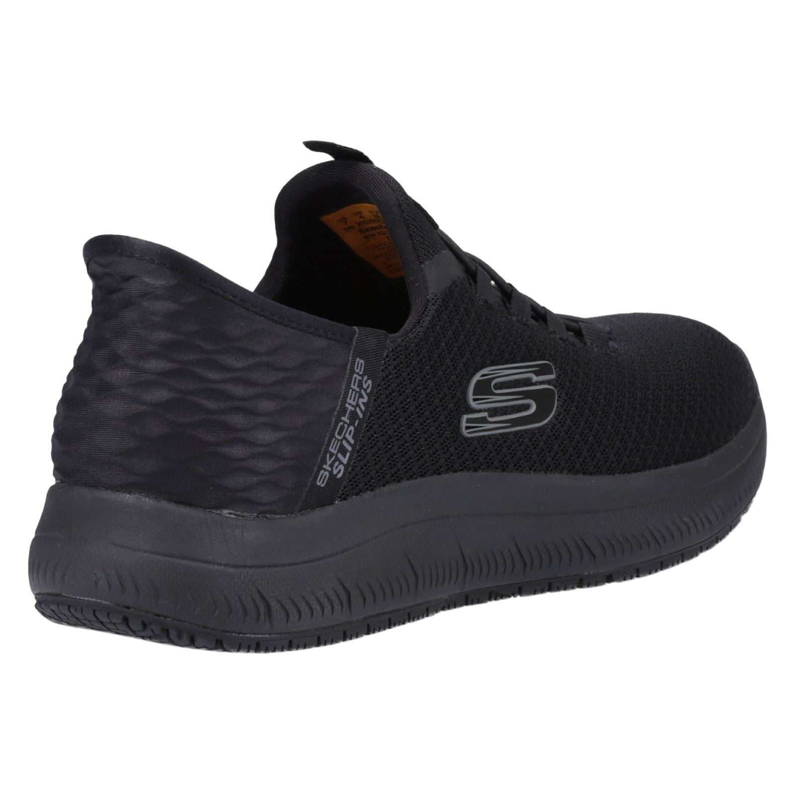 Skechers Workwear Summits - Colsin Baskets De Sécurité Noires Pour Hommes En Textile