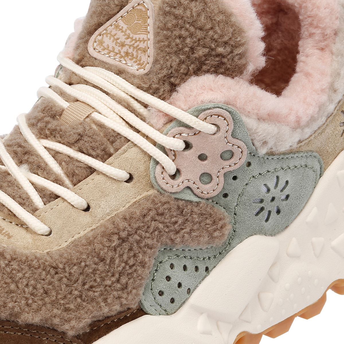 Flower Mountain Kotetsu Teddy Baskets Beige Pour Femmes En Mélange De Laine