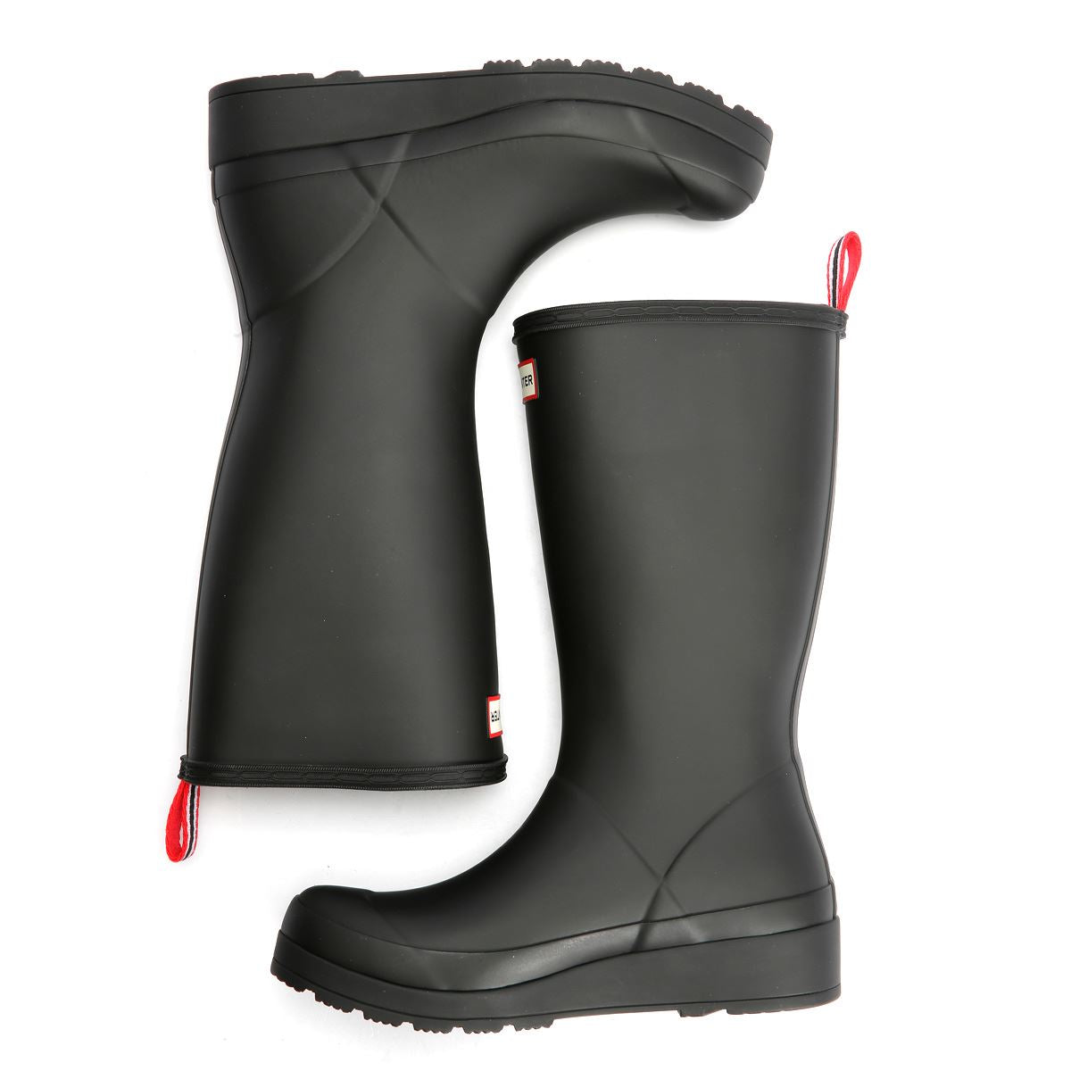 Hunter Play Tall Bottes En Caoutchouc Noires Pour Femmes