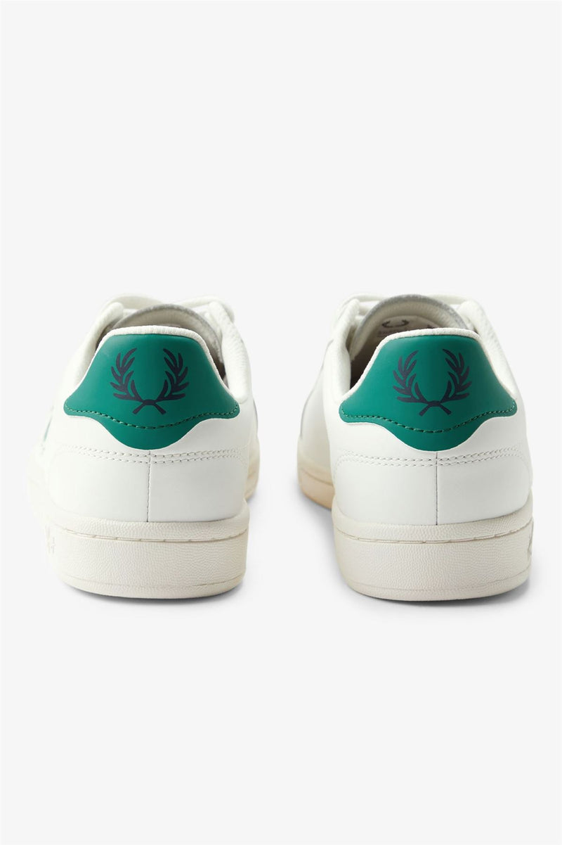 Fred Perry Tennis Cupsole Baskets Blanches En Cuir Pour Hommes