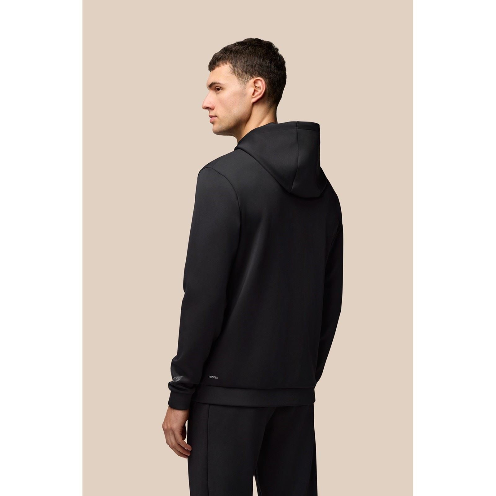 Castore Scuba Full Zip Through Hoody Sweat À Capuche Noir En Polyester Pour Homme
