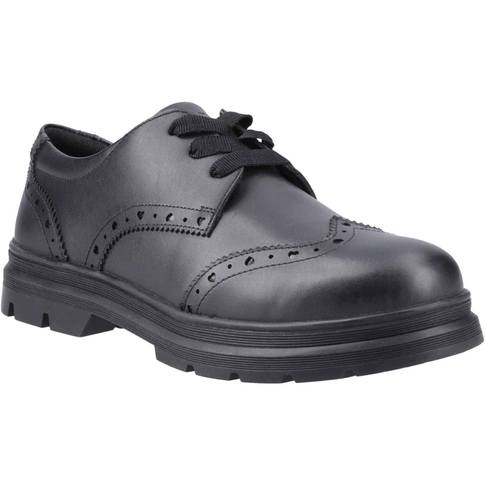 Pod Fiona Chaussures Noires Pour Filles En Cuir