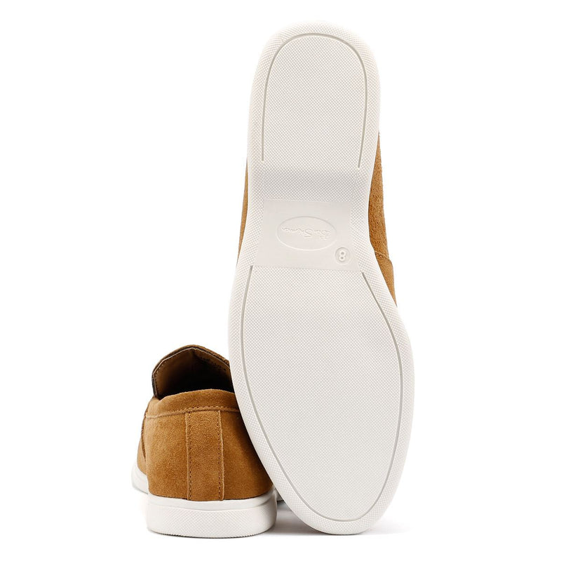 Ben Sherman Amarillo Chaussures Loafers Pour Hommes En Daim Marron