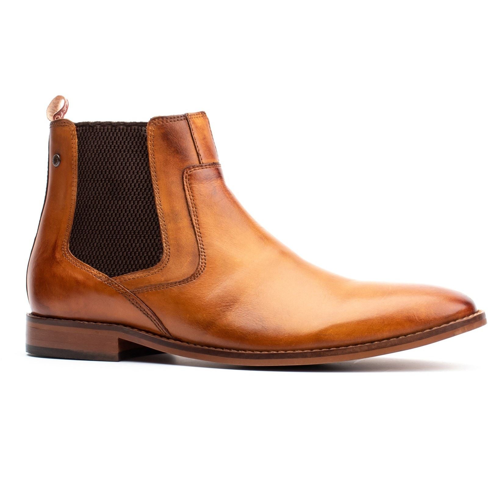 Base London Scout Bottes En Cuir Pour Homme Couleur Tan