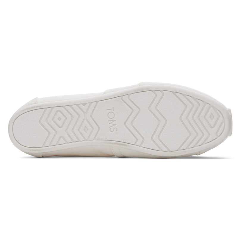 TOMS Alpargata Espadrilles Blanches Pour Femmes En 100% Coton