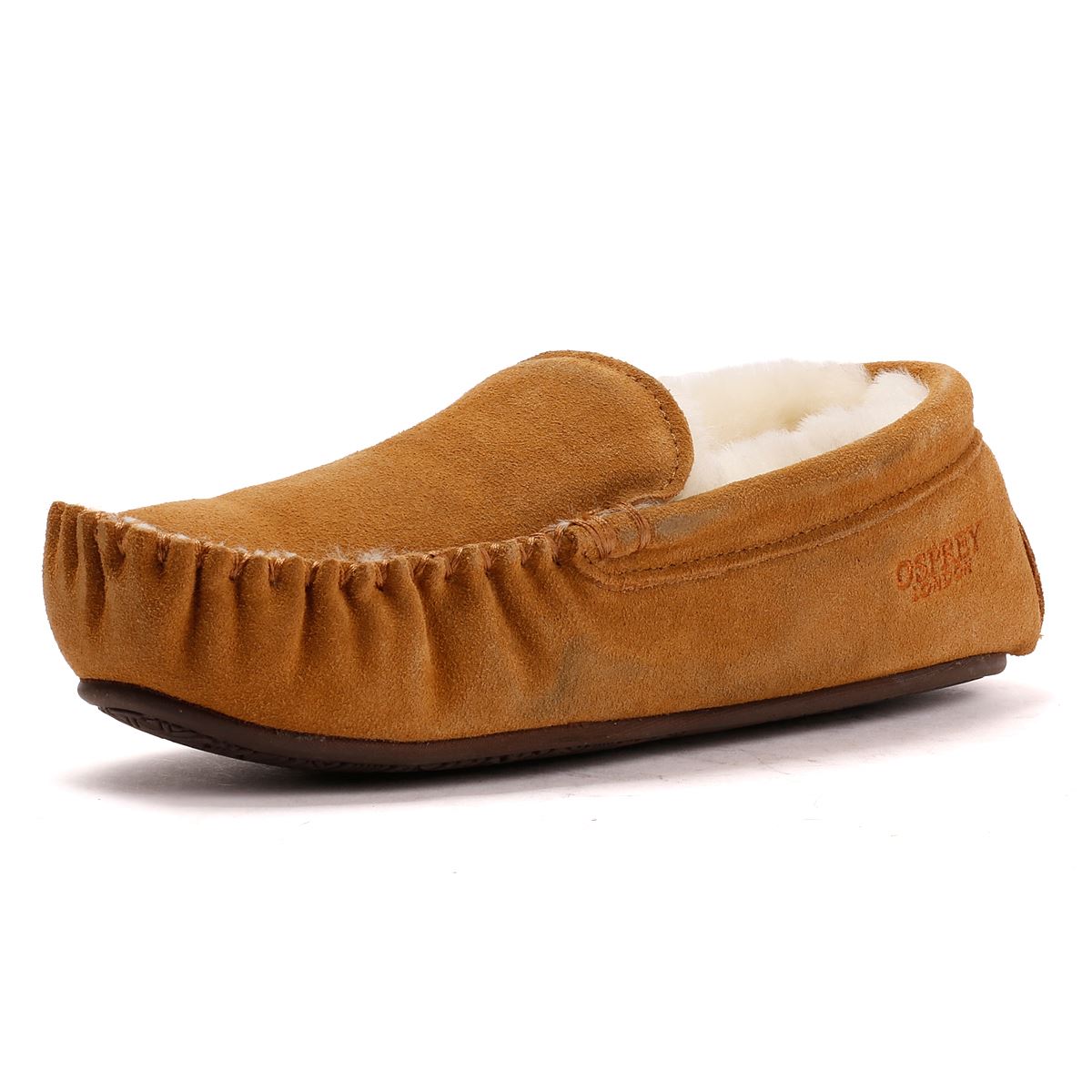 Osprey London The Sunday Chaussons Marron En Suède Pour Homme