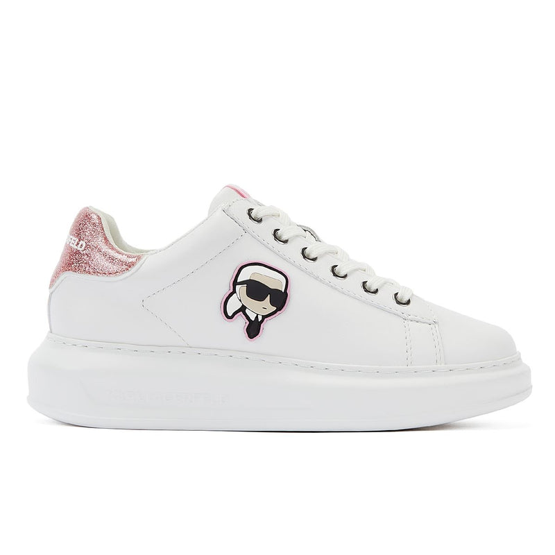 Karl Lagerfeld Kapri Nft Lo Lace Baskets Pour Femmes Blanches/Roses