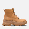 Timberland Roxie Lane Mid Lace Bottes Jaunes Pour Femmes En Cuir