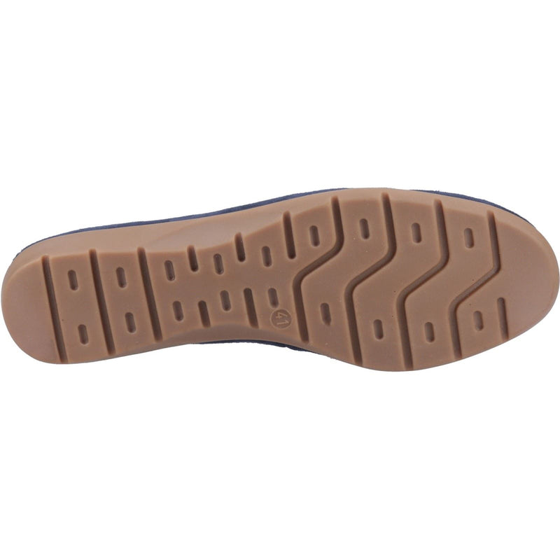 Hush Puppies Shelby Femmes Mocassins Marine En Daim