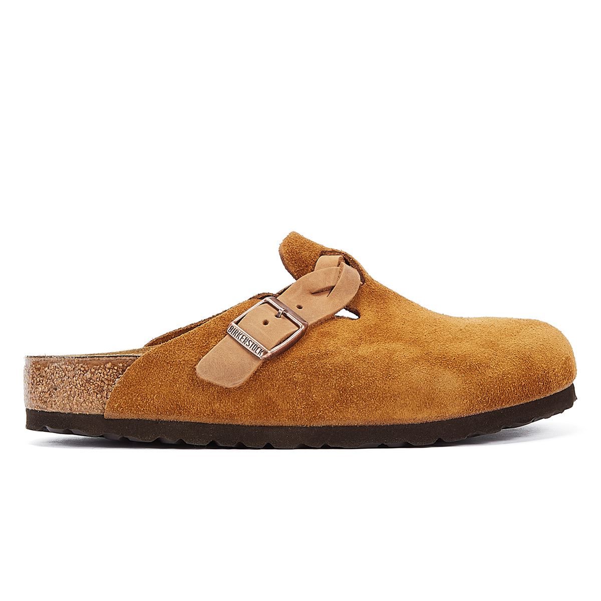 Birkenstock Boston Sabots En Daim De Vison Pour Femmes