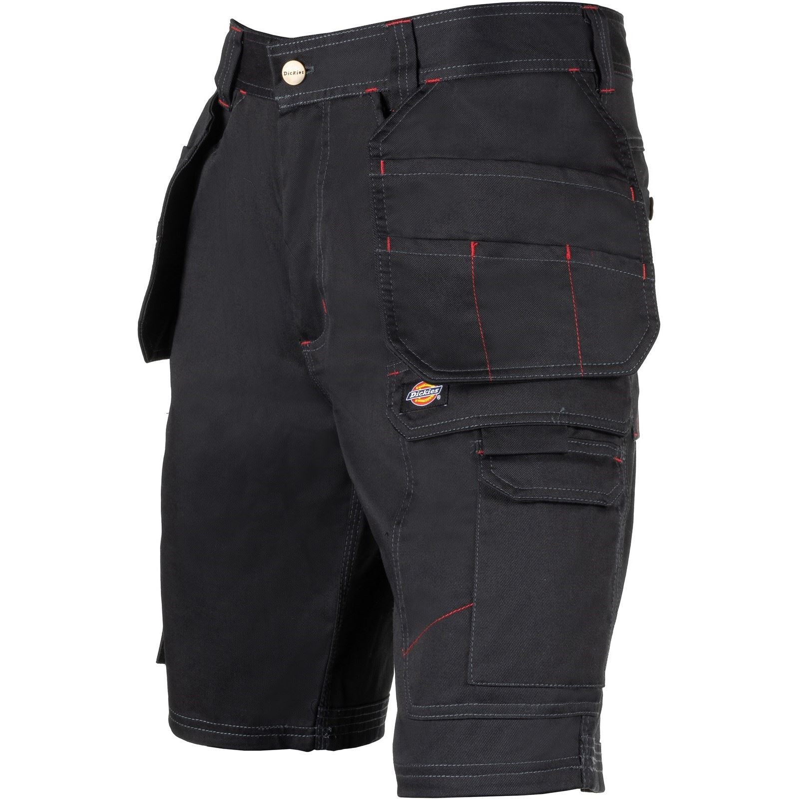 Dickies Redhawk Pro Work Shorts De Travail Noirs En Polyester Pour Hommes