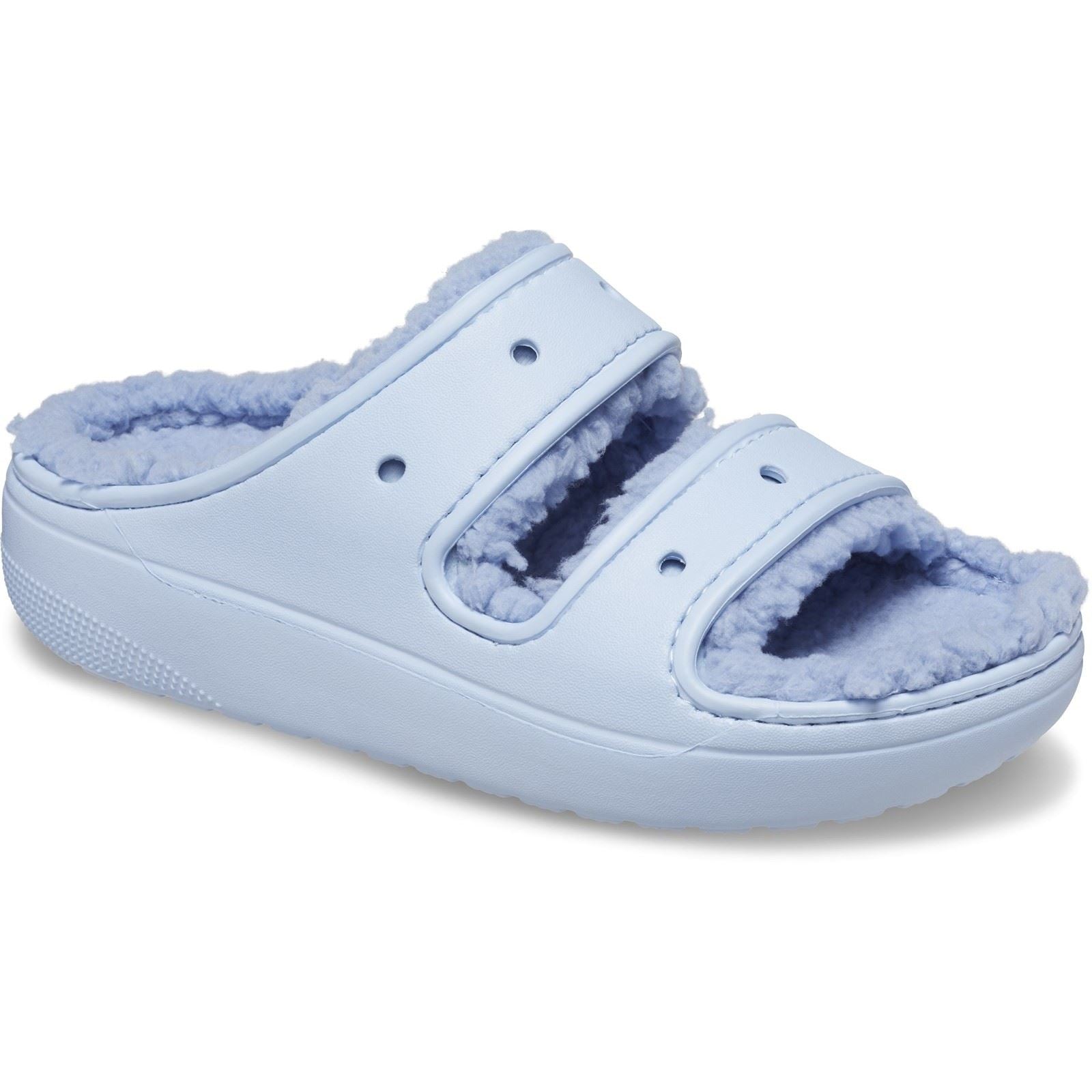 Crocs Classic Cozzzy sandales thermoplastiques pour femmes en calcite bleue