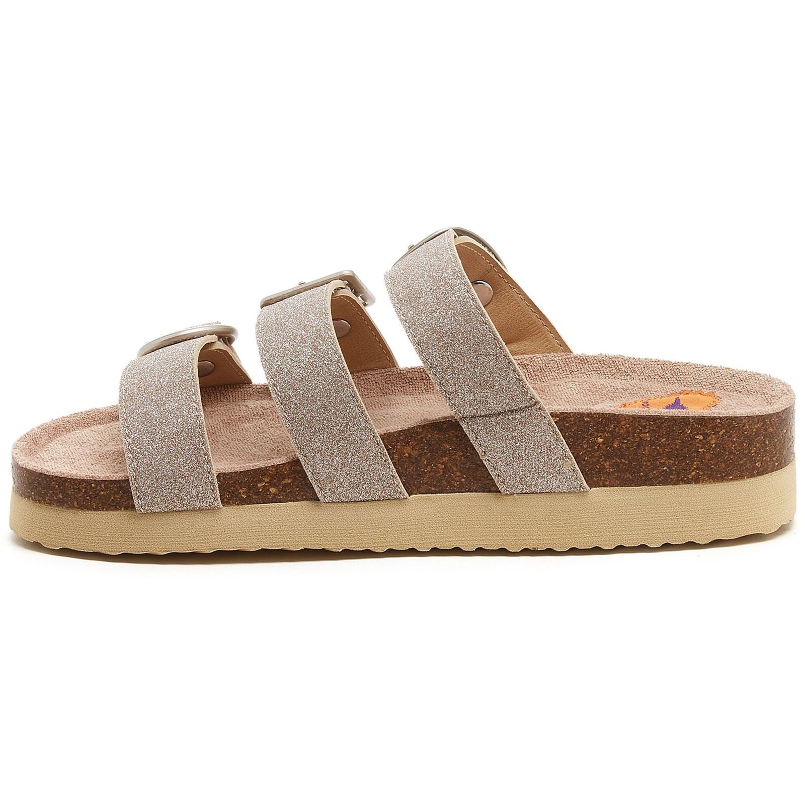 Rocket Dog Astor Glenn Glitter Sandales En Or Pour Femmes En Tissu