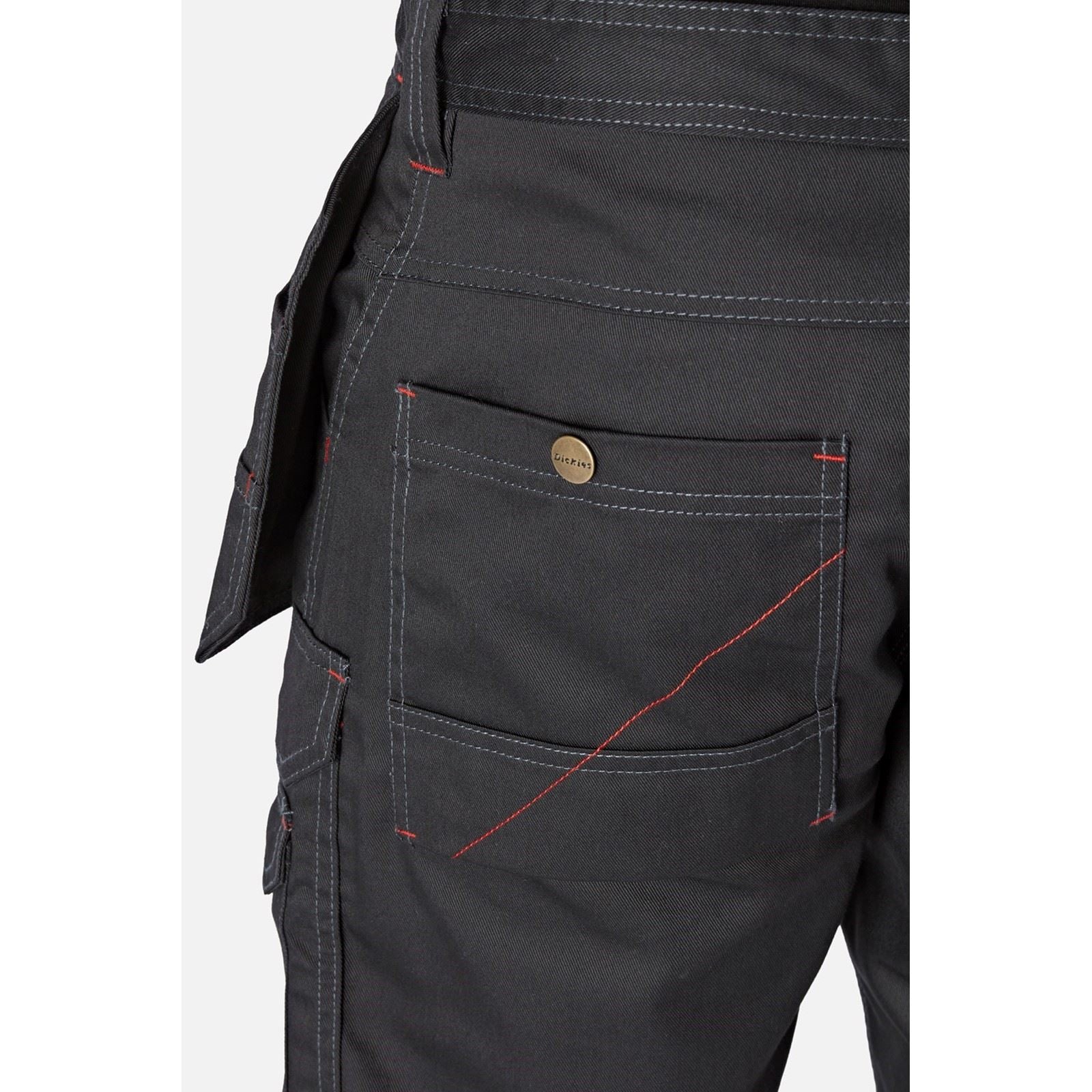 Dickies Redhawk Pro Work Shorts De Travail Noirs En Polyester Pour Hommes