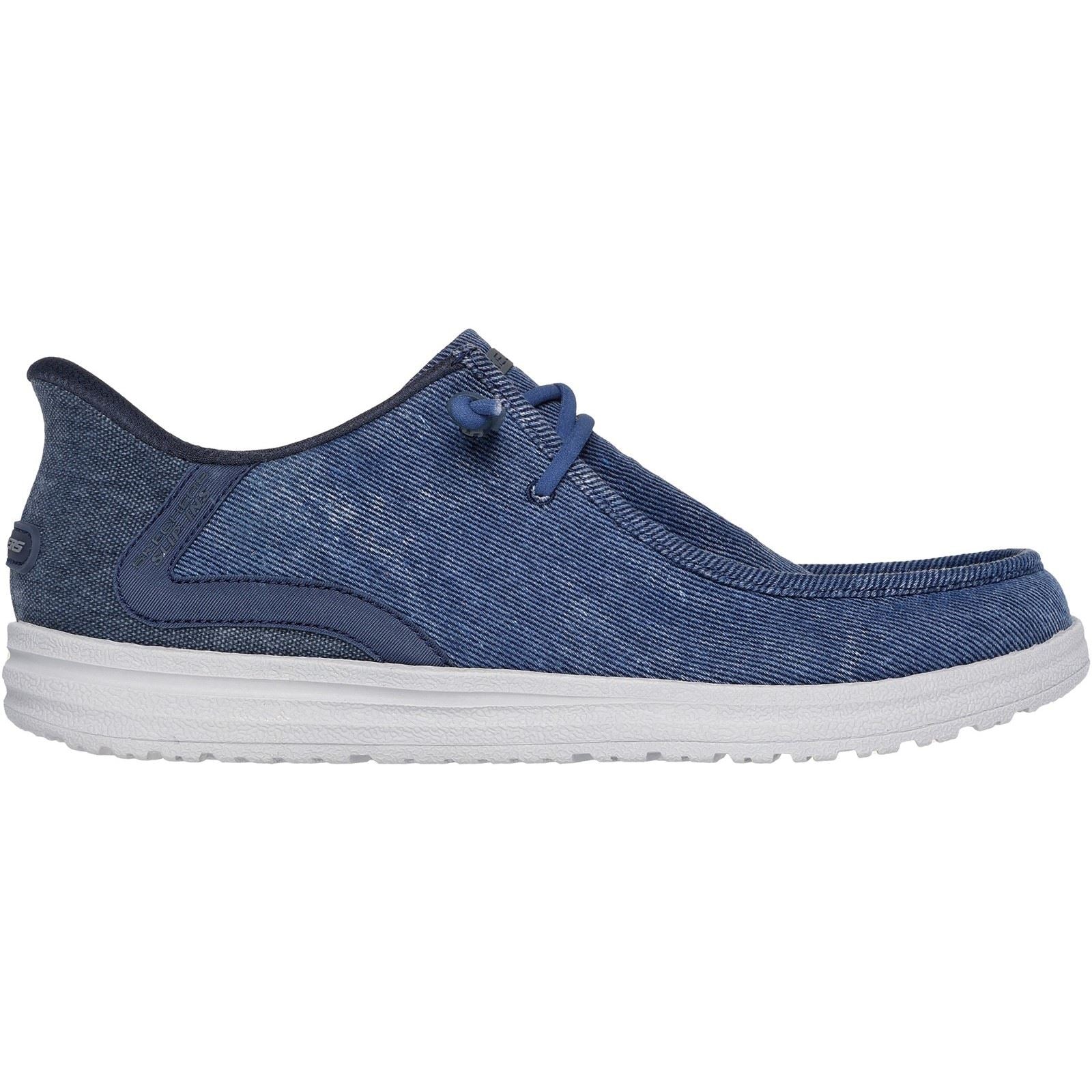 Skechers Melson Coronado Chaussures Mocassins En Denim Pour Hommes