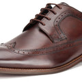 Base London Havisham Chaussures Derby En Cuir Pour Hommes Marron