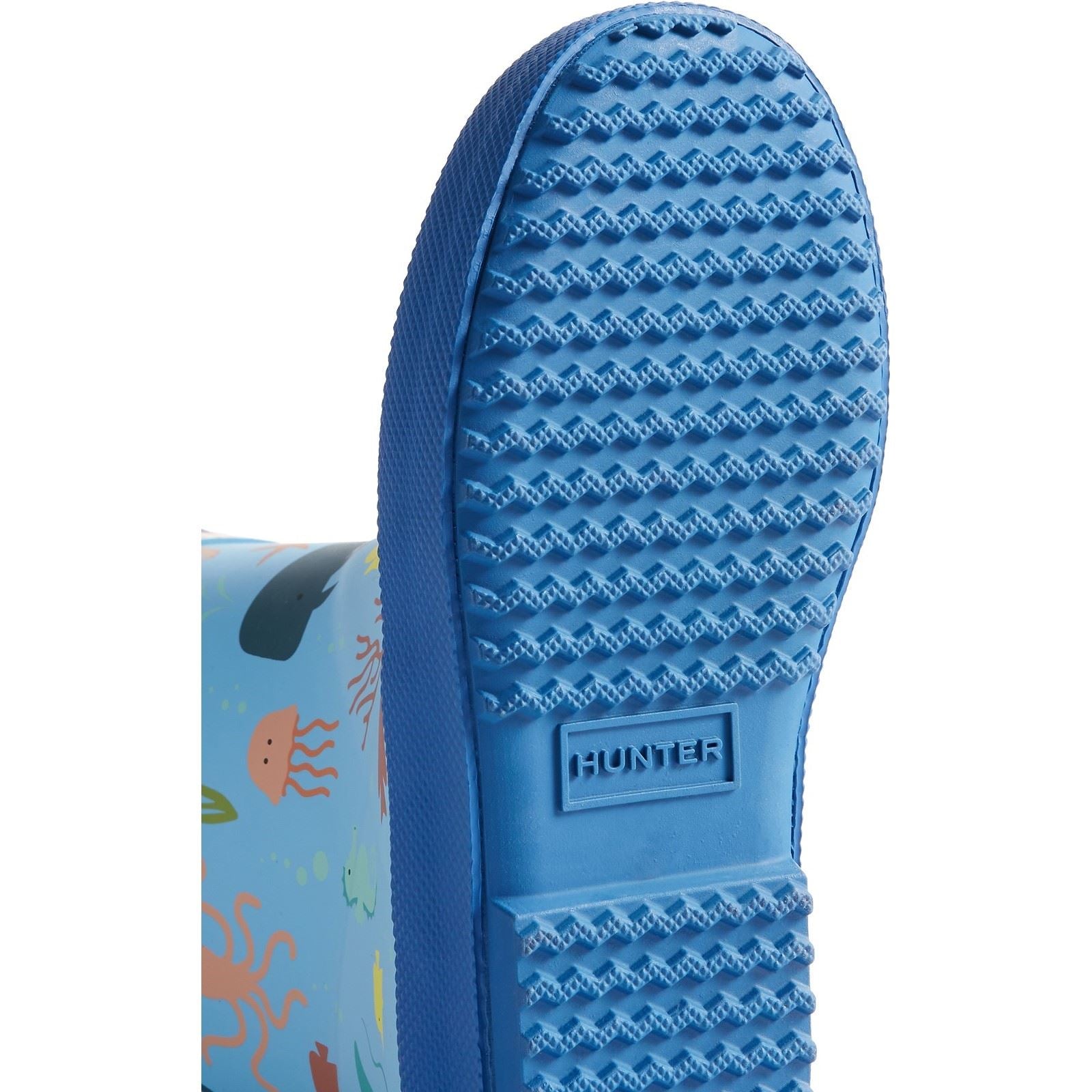 Hunter Kids First Classic Ocean Print Boot Bottes En Caoutchouc Unisexes Pour Enfants Amplifiant Bleu/Bleu Libellule