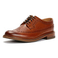Chapman & Moore Longwing Brogue Country Chaussures En Cuir Pour Hommes Brunes À Lacets