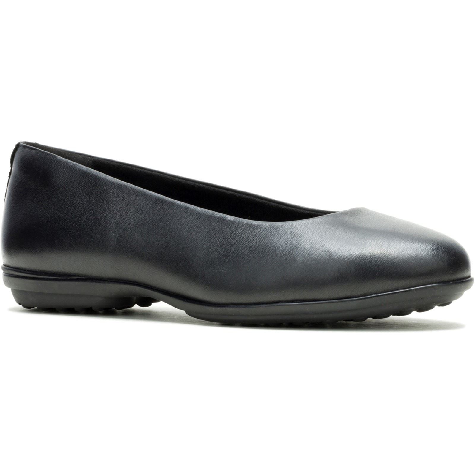 Hush Puppies Alice Flat Ballerines Noires En Cuir Pour Femmes