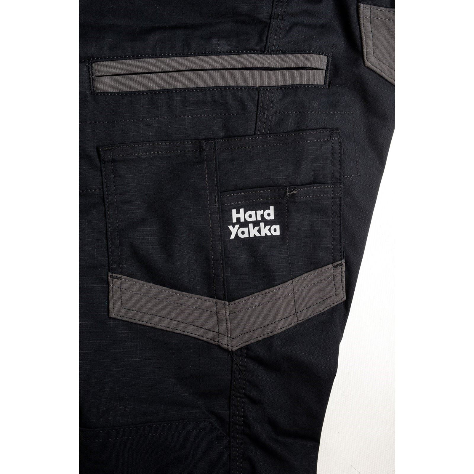 Hard Yakka Raptor Cuffed Pantalon Outdoor Noir En Coton Pour Femmes