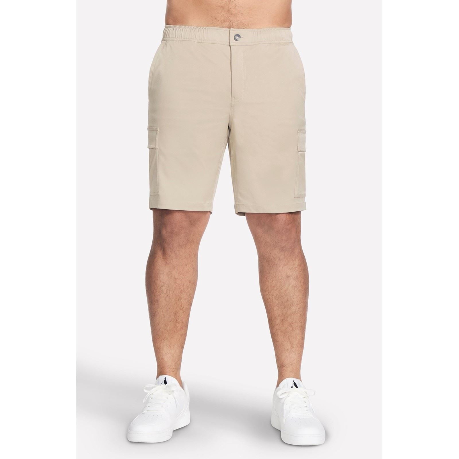 Skechers Performance Downtown Cargo 9 Inch Short Shorts En Polyester Pour Hommes, Longueur Genou Naturelle