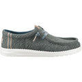 HEYDUDE Wally Jute Chaussures Mocassins Pour Hommes En Jute Vert Mer.