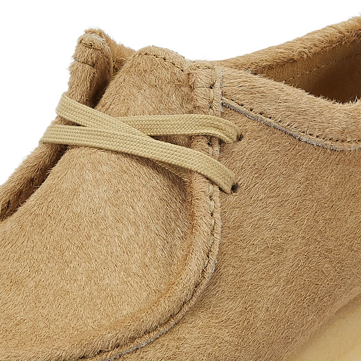 Clarks Originals Chaussures À Lacets Wallabee En Cuir Pour Hommes Couleur Érable