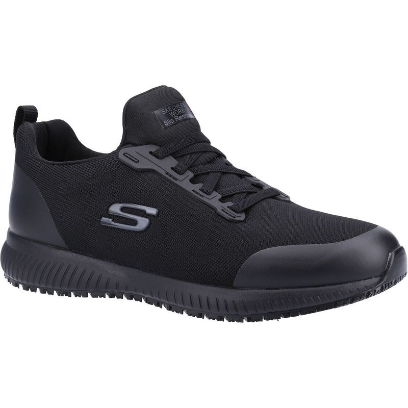 Skechers Workwear Squad SR Myton Baskets De Sécurité Noires Pour Hommes En Textile